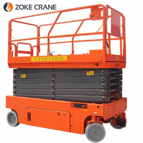 Movable Type Hydraulic Battery Power Scissor Lifter Shear Fork Lifting Platform