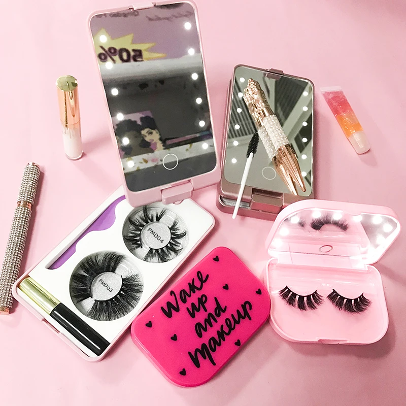 High quality lash packaging box 100% free handmade fluffy 3d false mink strip eyelashes vendor