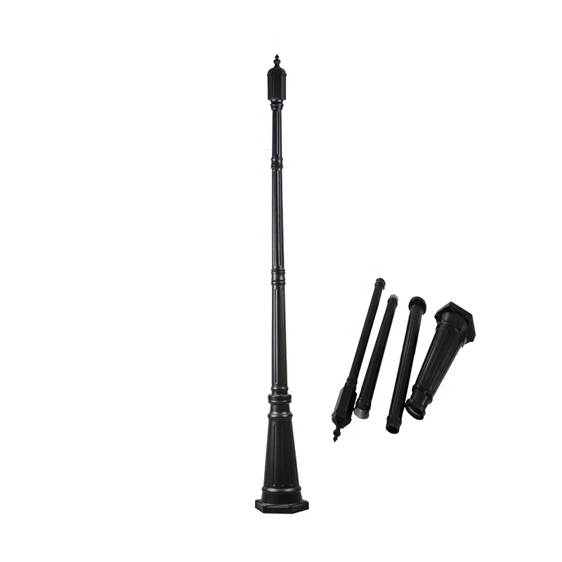 aluminum lighting pole street light lamp post garden lighting electric pole 3m