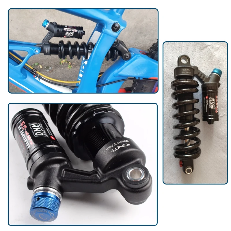 DNM RCP2S Mountain Bike Rear Shock Absorber 550LBS Spring Soft Tail 165mm/190mm/200/210/220/240mm For AM/FR/DH/MTB Bicycle Shock