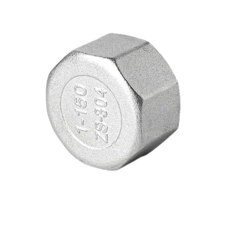 304 stainless steel hexagon cap 316 pipe plug internal thread multi-lateral internal wire plug female thread head