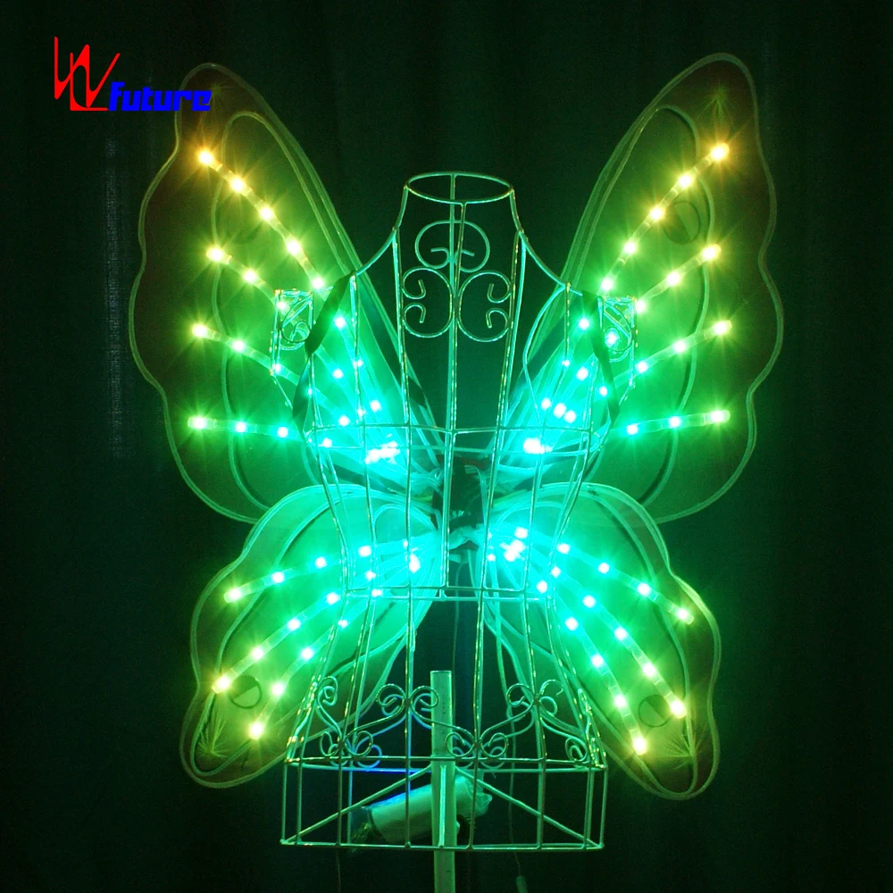 Wireless Control LED Wings Novel Programmable Butterfly Dance Performance Costume for Adults Festive Stage Belly Dance Prop
