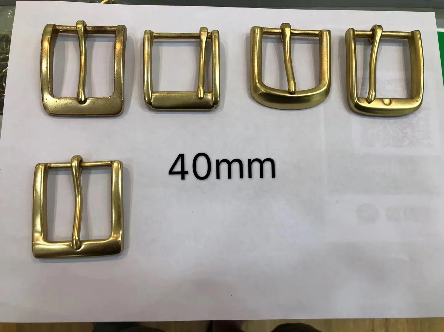 New style customizable solid brass buckle for men and women
