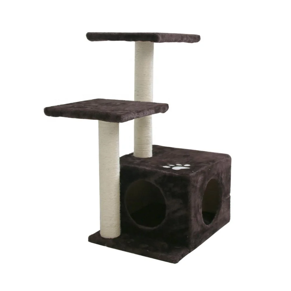 
Wholesale Natural Sisal Cat Tree Climbing Toys Scratching post Climbing Claws Pet Furniture 