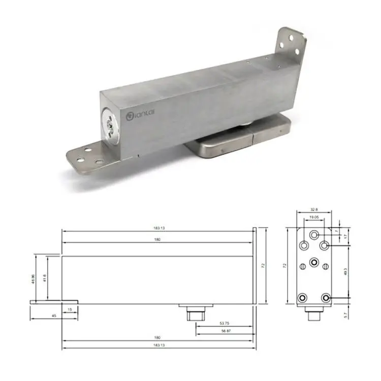 JL-880C Self Closing Concealed Door Closer for Wooden Door Hydraulic Patch
