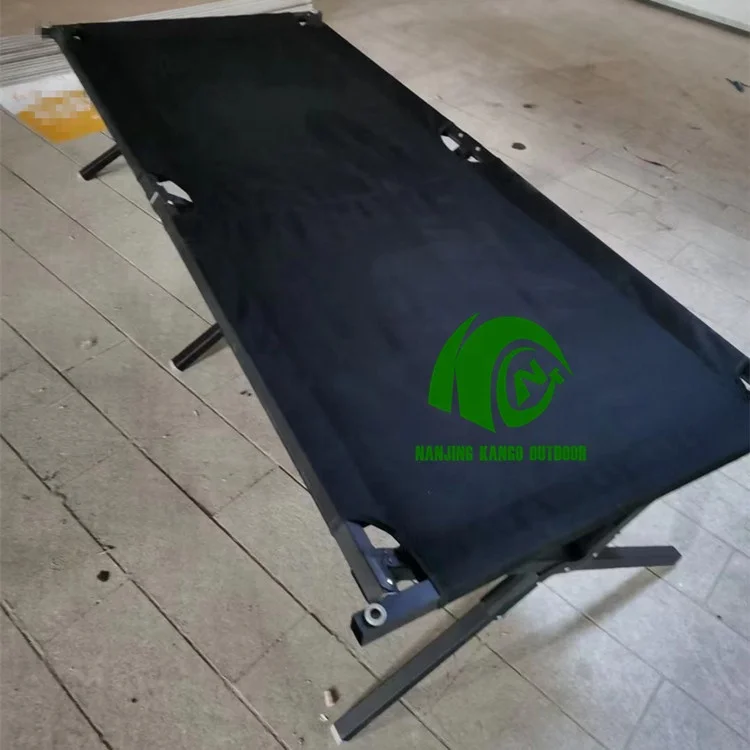 KANGO factory make Portable Folding Bed Folding Camping Bed Single Cot Aluminium camping cot bed