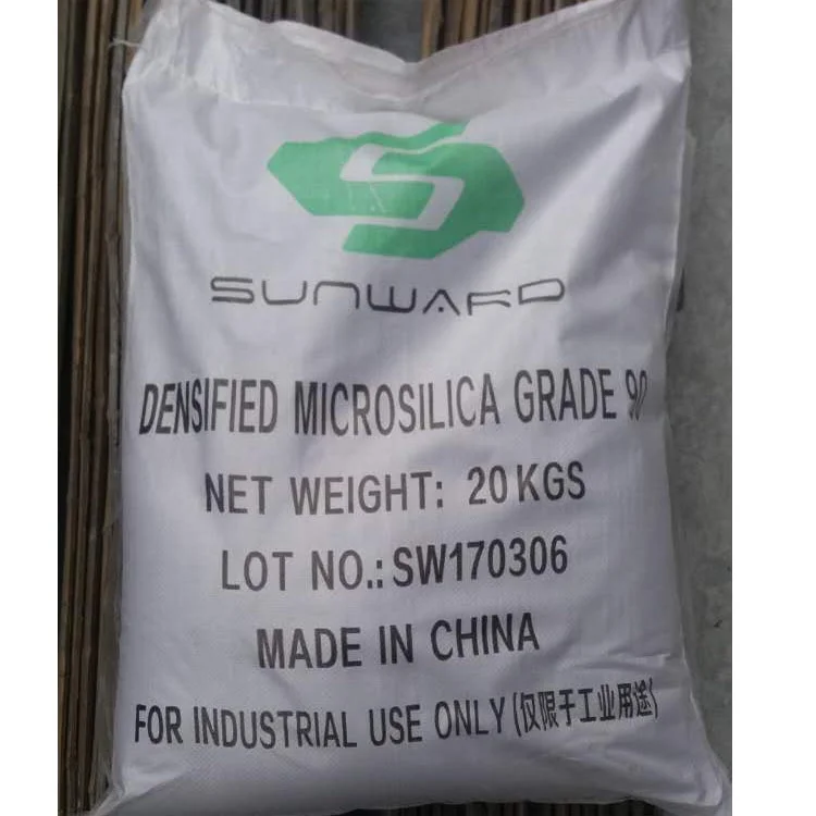 Very popular undensified microsilica silica fume 25kg bag for concrete