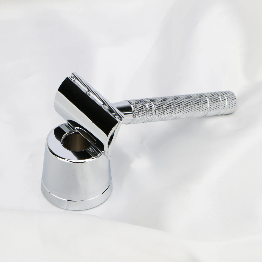 No Waste Metal Safety Razor Classic Double Edge Safety Razor Stainless Steel Razor Blade for Men Shaving