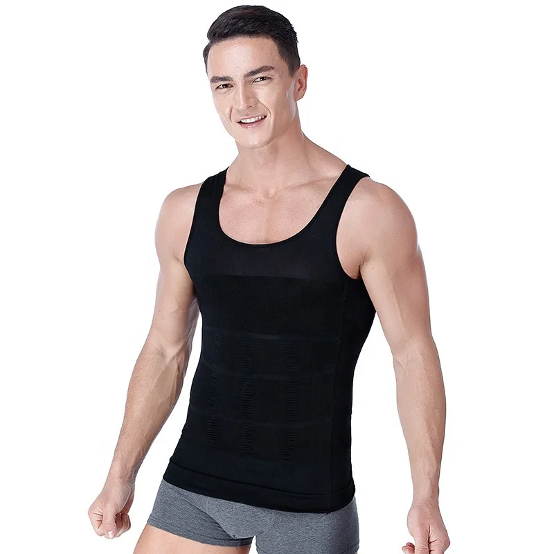 
Gentleman Seamless Belly T-shirt Slimming Body Shaper Abs Abdomen Vest for Weight Lose Men 
