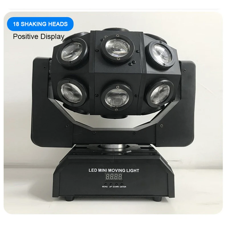 Maaadro DMX512 120 Вт LED18 * 15 4 в 1 бесступенчатый вращающийся лучевой