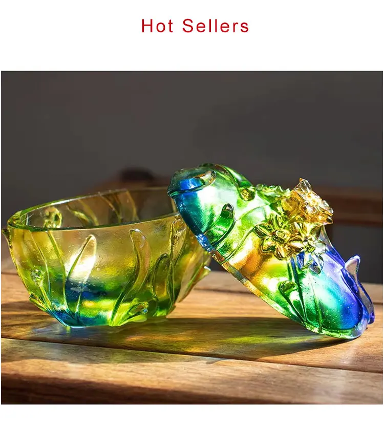 Customized Simple Design Crystal Glass Jewelry Box Crystal Candy Jar For Home  Decoration