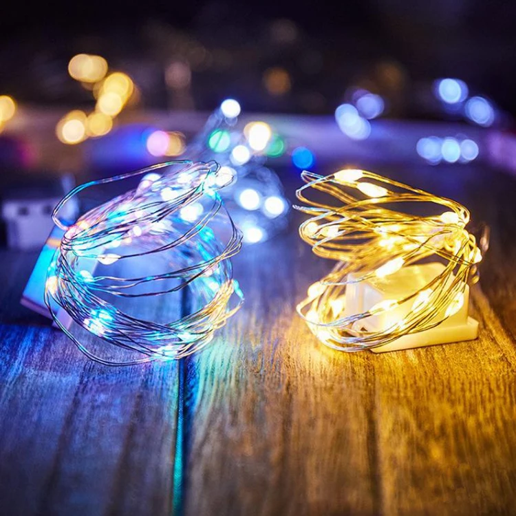 Twinklight Christmas Battery Operated Warm White RGB Firefly Starry Light Flexible Wateprrof Twinkle Fairy String Lights