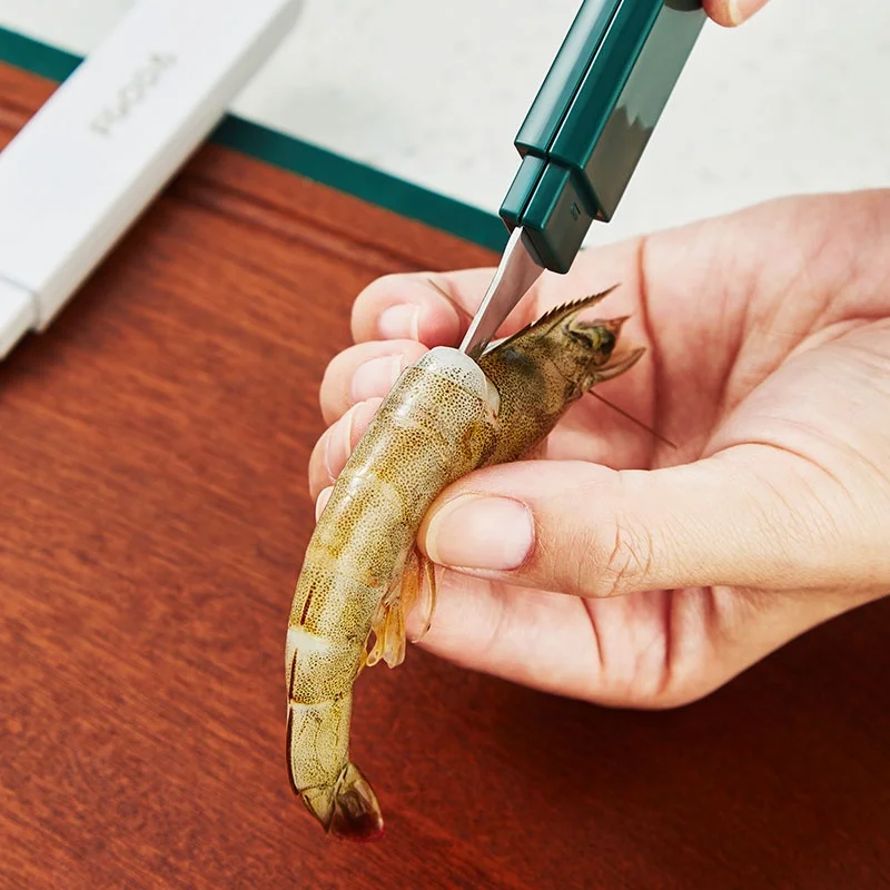 Novel Seafood Cutter Factory Direct Sales Kitchen And Household Products Reusable Shrimp Line Removal Knife Custom Logo