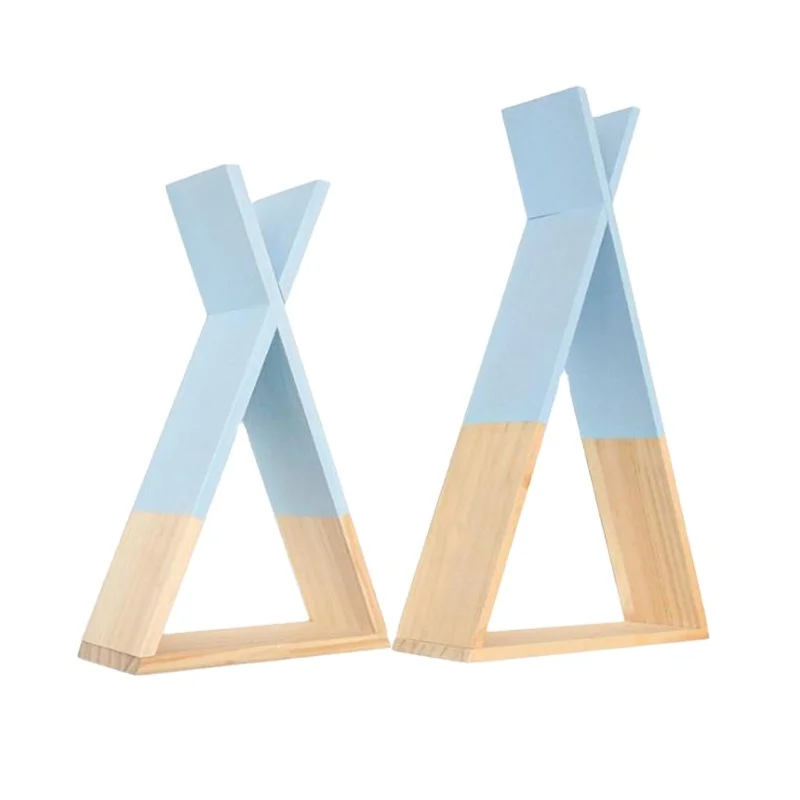 
Nursery organizer solid wood floating wall book shelf Factory wholesale Wall Mount cube Shelf 