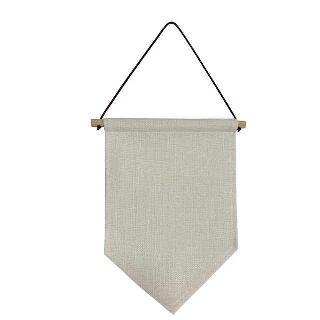 Sublimation linen Flag Blank Solid Pennant Banners DIY Christmas Decorations And Celebrations