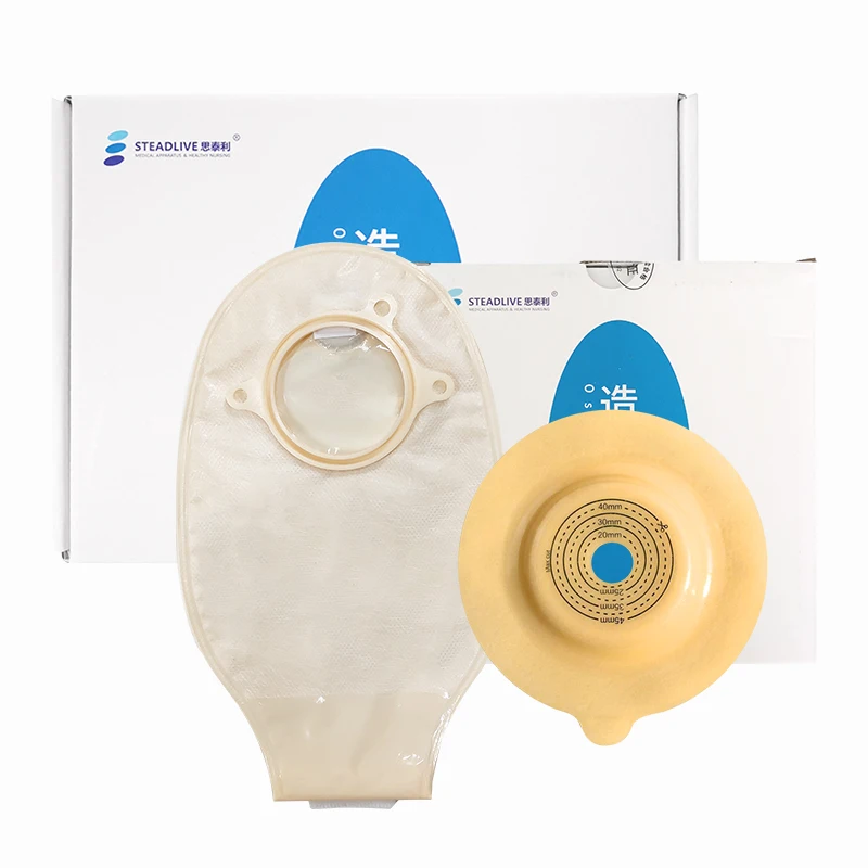 Steadlive 45mm Convex Not-Flat Ostomy Wafers Colostomy Bag Flange Skin Barrier For 57mm Two Pieces Ostomy Bag