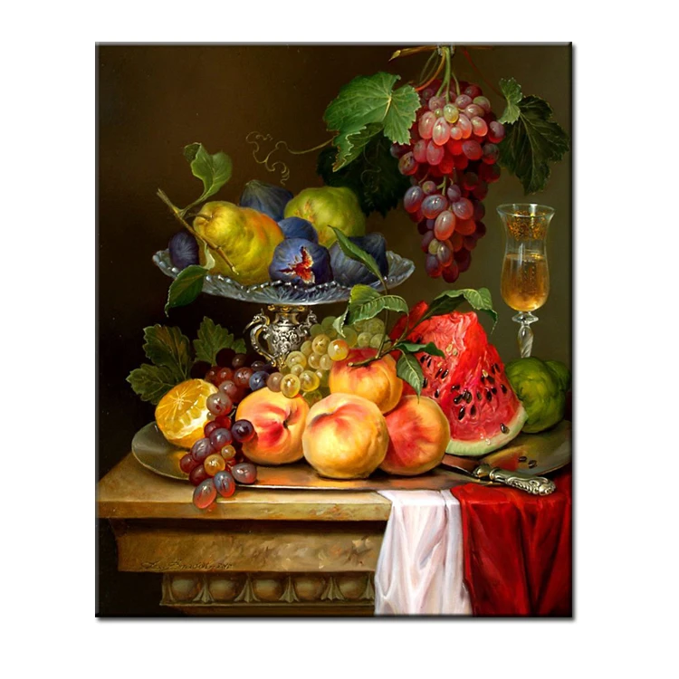 Картина «фрукты, цветы, натюрморт», 30*40 см, 40*50 см, Прямая продажа с завода, алмазная 5D картина «сделай сам», домашний декор для стен