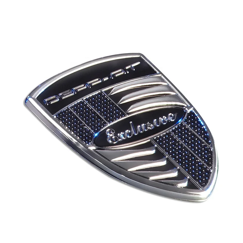 Custom Abs chrome metal 3d logo sticker emblem car badges