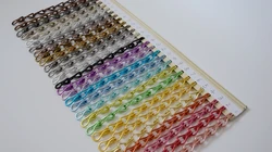 decorative aluminum double hook chain door curtains