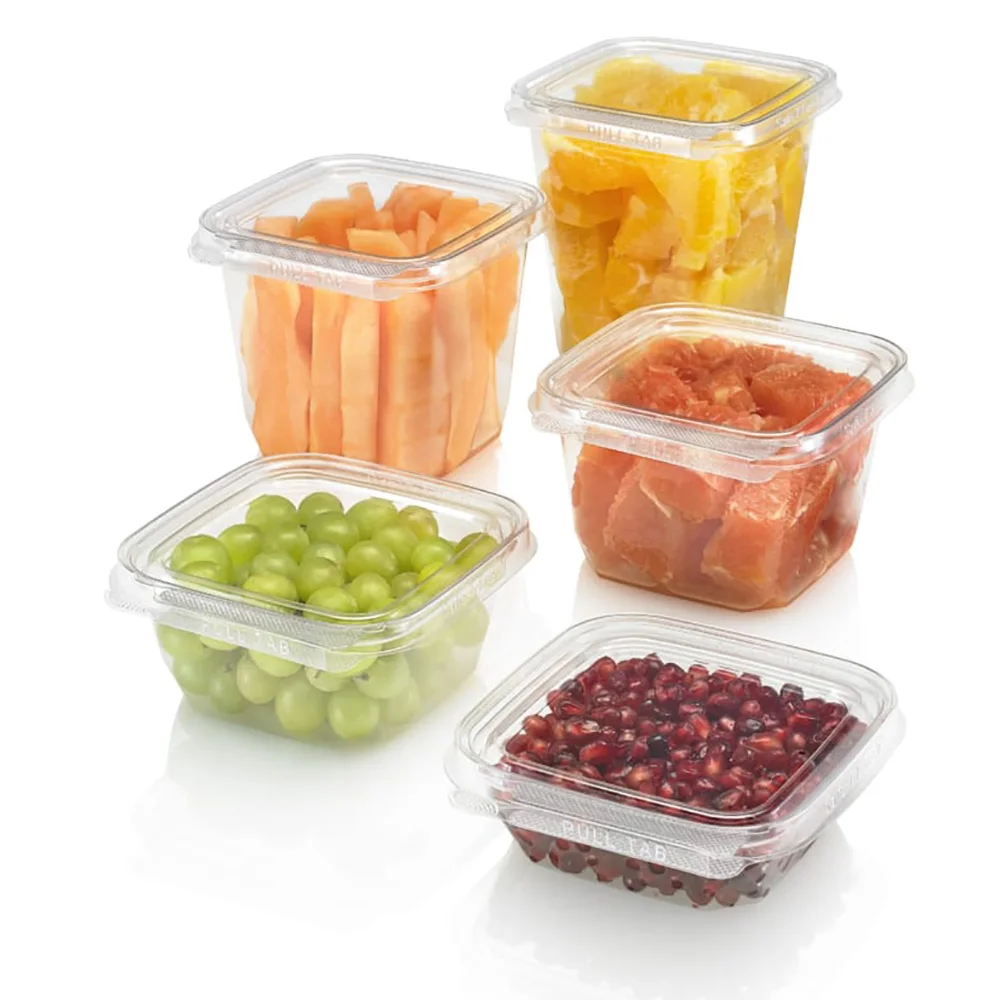 Plastic takeaway disposable containers with lids for food Custom clear food box for bakery