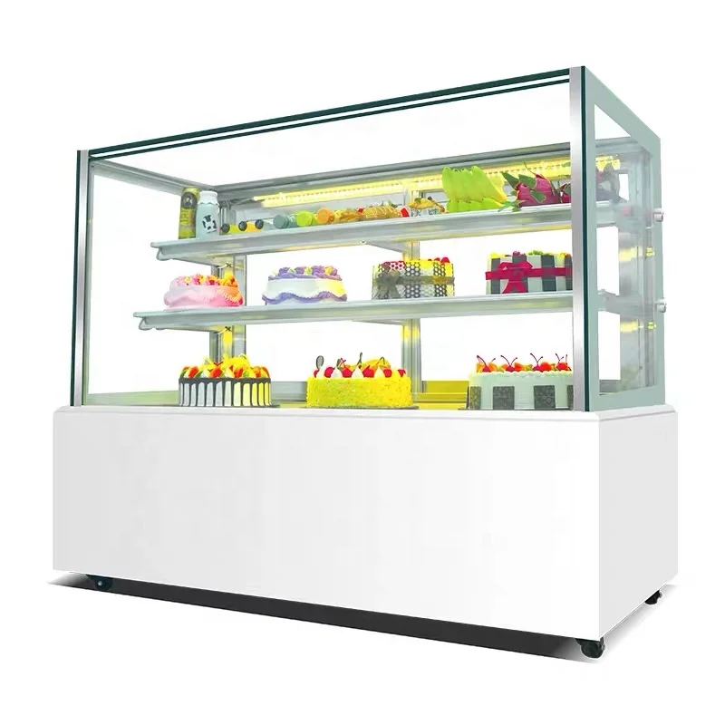 Bakery refrigerator fruit display cabinet counter type refrigerated cake display fridge