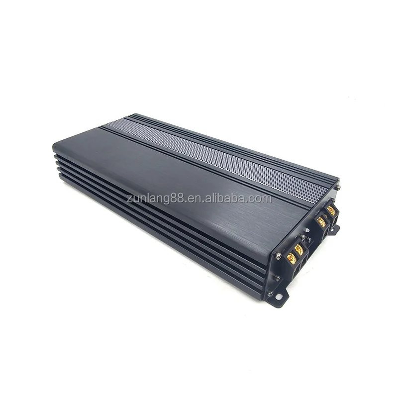 OEM Factory 1200W RMS Monoblock Car Amplifier 1 Ohm Class D Aluminium Mono Sound System with Korean Subwoofer