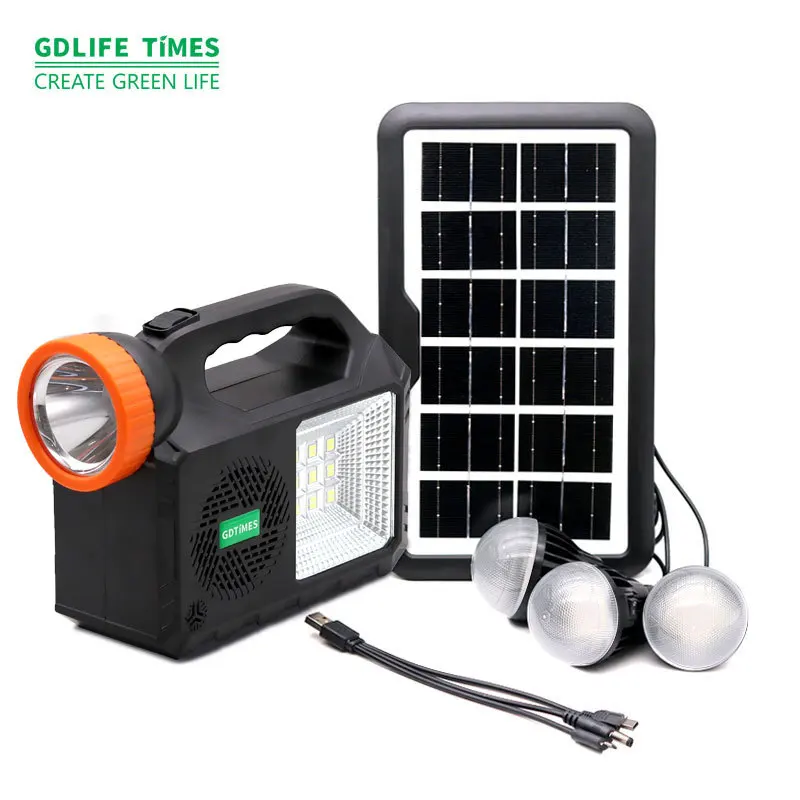 Portable home solar lighting system solar panel with lights All In One kit save Energy Storage lighting System