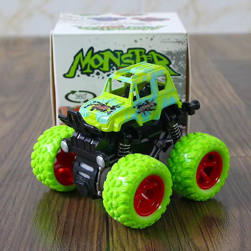 Toy Car For Kids Four-Wheel Drive Inertia Stunt Off-Road Vehicle Model Push and Go Birthday Toys for Kids