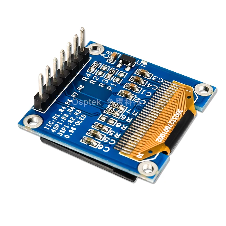 0.96 Inch White/Blue/Y&B Color OLED Display Module with 128x64 Dot SSD1306 Driver 7 Pins PCB Borad