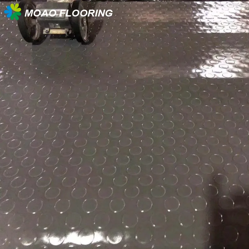 Wholesale 2mm~5mm thickness Non-Slip PVC Mat Roll Floor for Car Garage Mat Bus Workshop PVC Vinyl Mat Garage Flooring carpet