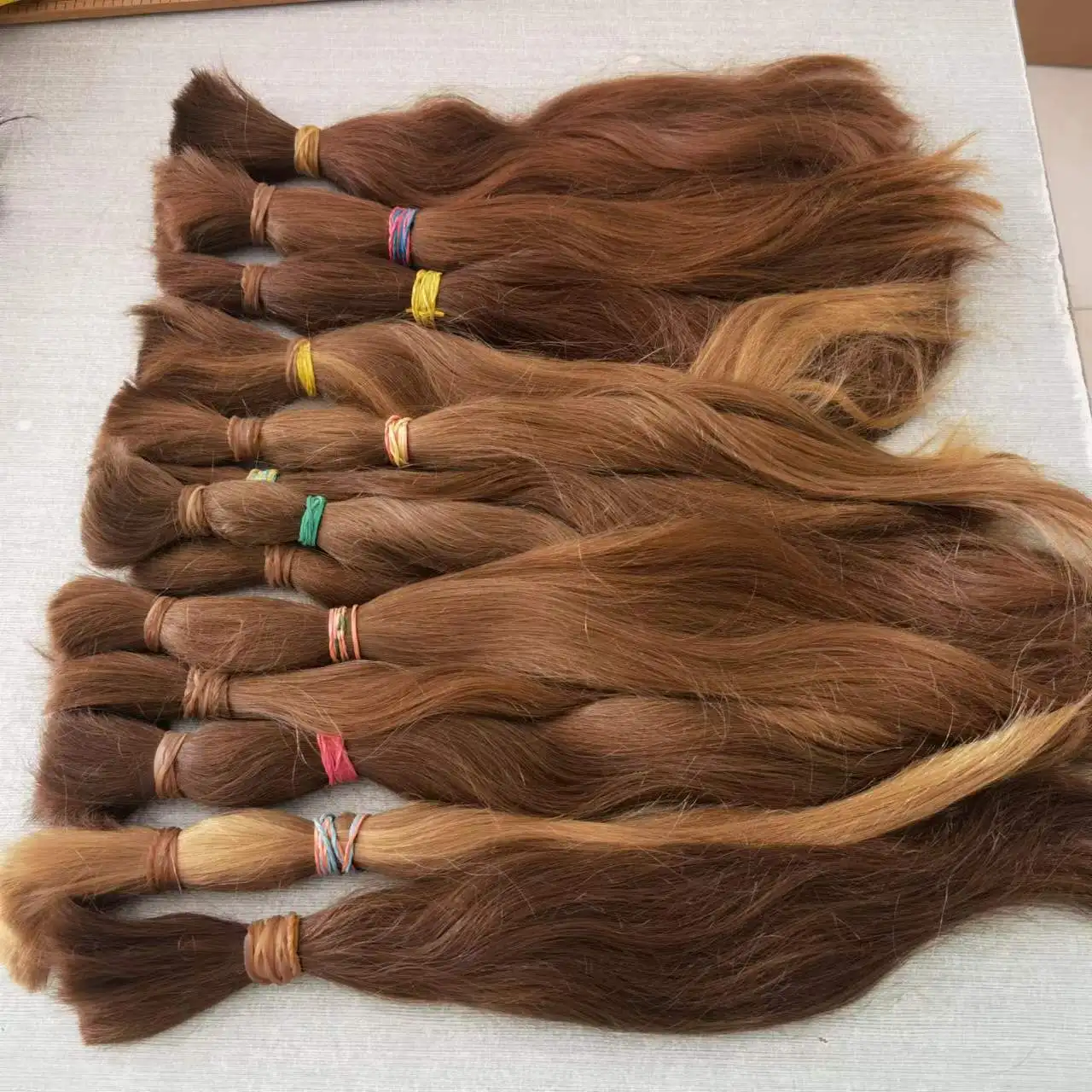 100% unprocessed european russian virgin remy human hair extension/bulk