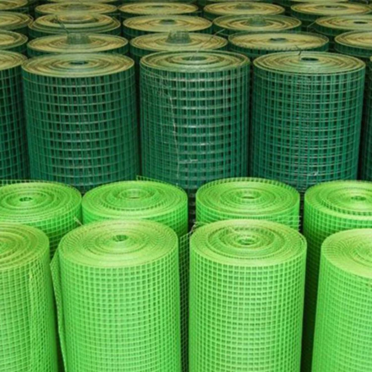 Green color  Welded Wire Mesh Pvc Coated Welded Wire Mesh Farm Fence