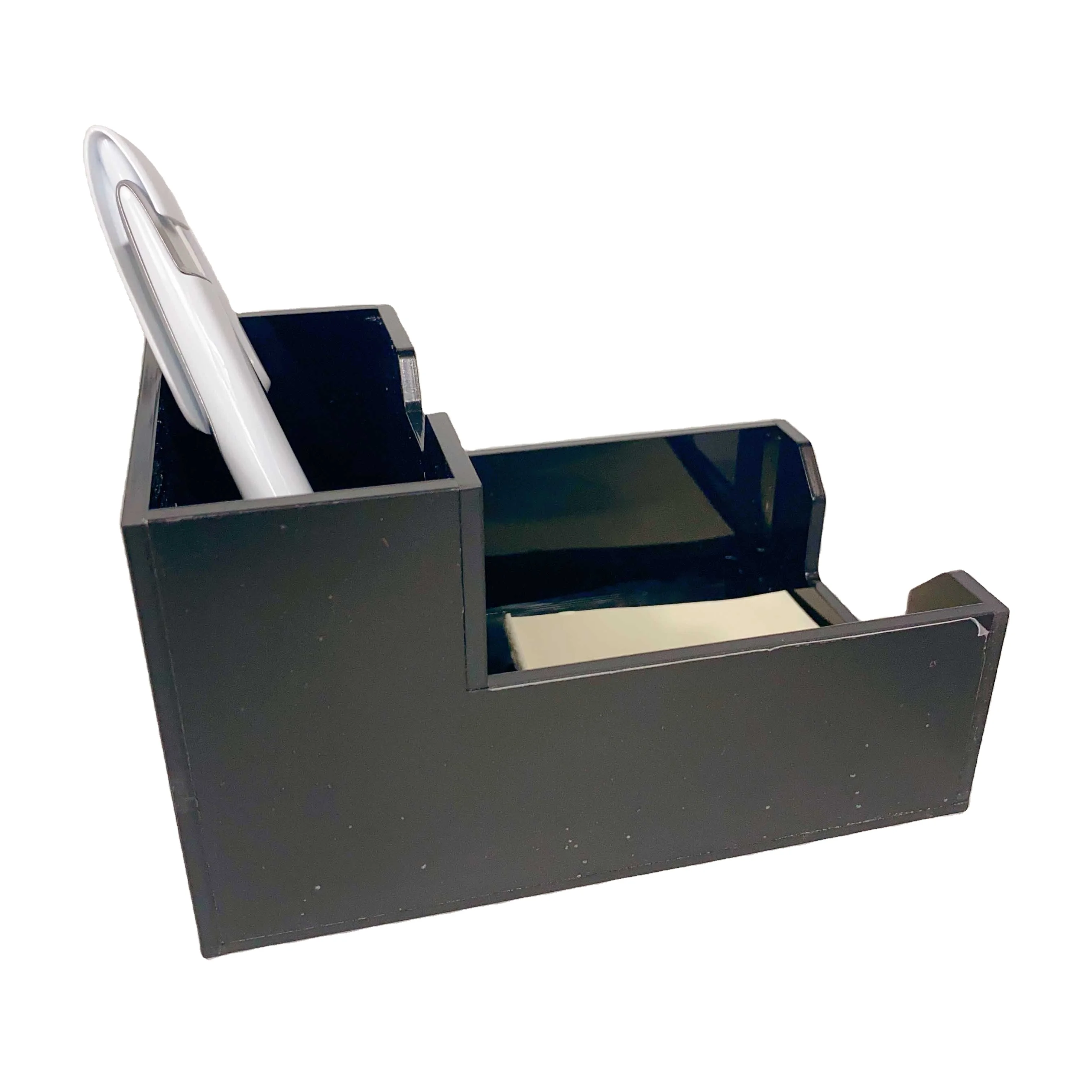 Custom Logo Size Shape Plastic Acrylic Office Desk Pen Holder Box