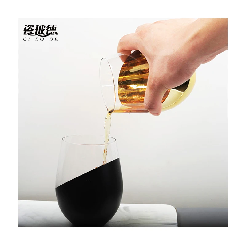 2022 Star sky tripe juice drink mousse cup Rainbow egg glassIns galvanized creative glass home rainbow starry sky cup for milk