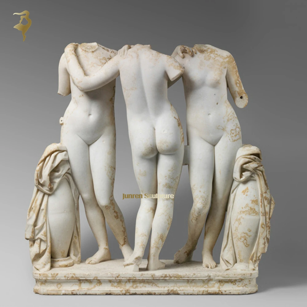 Cheap price custom design vintage naked white marble torso sculpture marble bust statue for sale