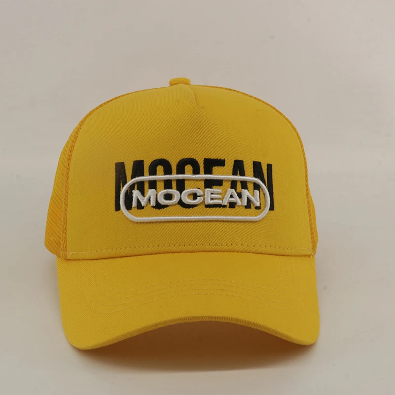 Fashion Sports Adjustable Baseball Cap Snapback Hats Custom Flat Bill 3D Puff Sublimation Print Mesh Foam Trucker Hat