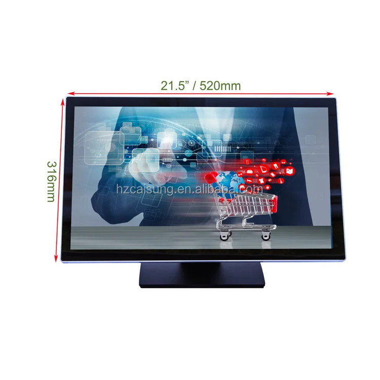 21.5 inch Capacitive 10 Points Multi-Touch With VGA/HDM Touch Screen  Monitors