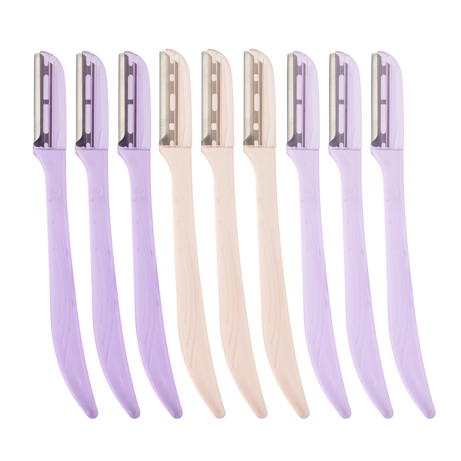 New color eyebrow razor, single blade with safety guard hair remover dermaplaning tool facial razor