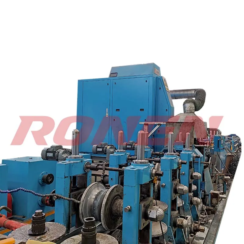 Factory Price Solid State High Frequency Rectangular Steel Tube Mill Line Pipe Making Machine