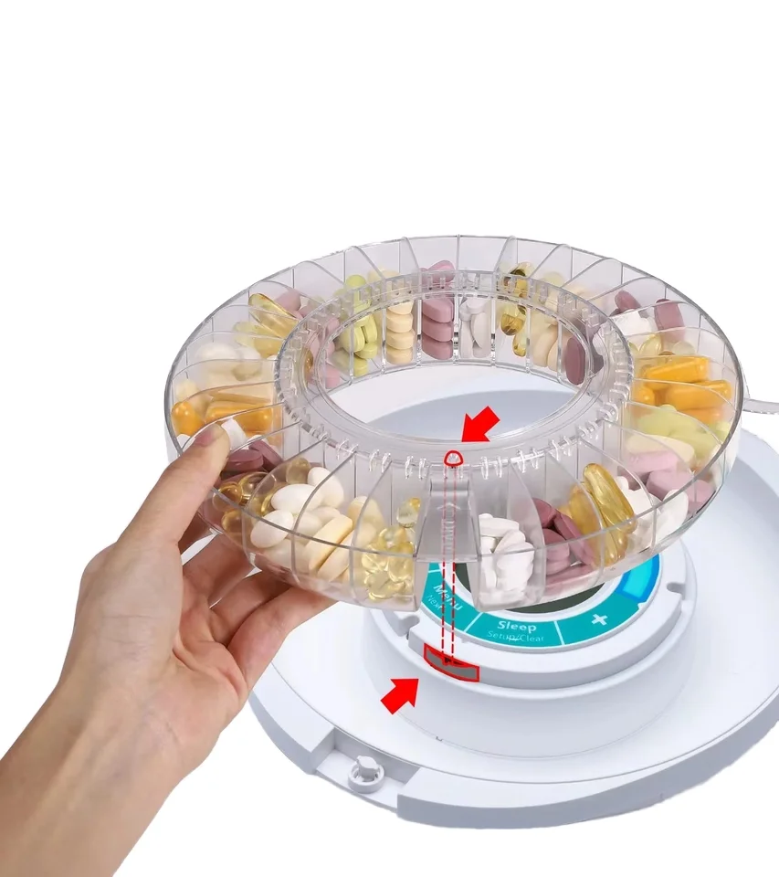 Intelligent Electronic Medicine Box Packing Box Portable Multifunctional Timing Alarm Clock Elderly Medicine Reminker Electronic