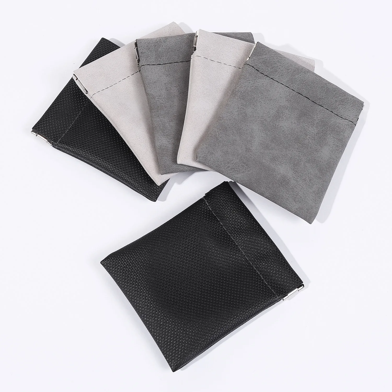 Wholesale Custom Cross Border Hot Selling Pu Bag Blue tooth Headset Data Cable Jewelry Dustproof Storage Bag Money Change Wallet