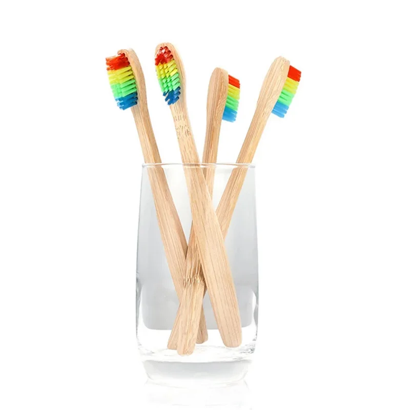 Natural Carbon Charcoal Bristles Bamboo Toothbrushes Environmental Protection Bamboo Bristles Charcoal Toothbrush