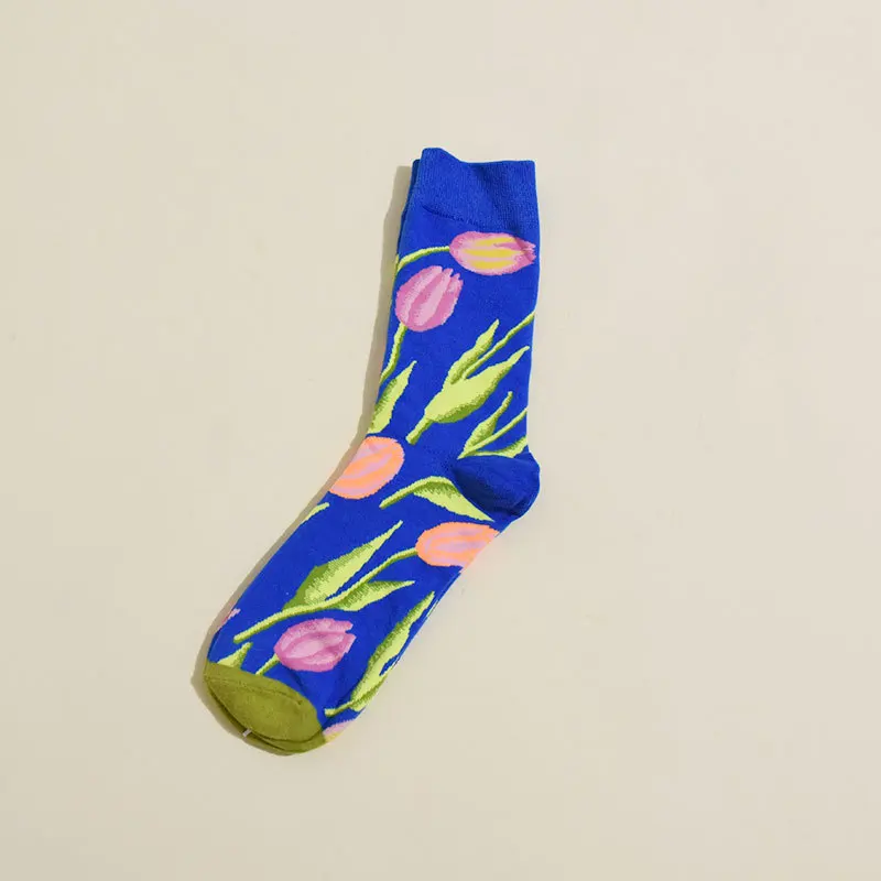 Custom Colorful Cotton Fruit Anime Cartoon 100% Cotton Cozy Crew Women Men Funny Fashion Socks