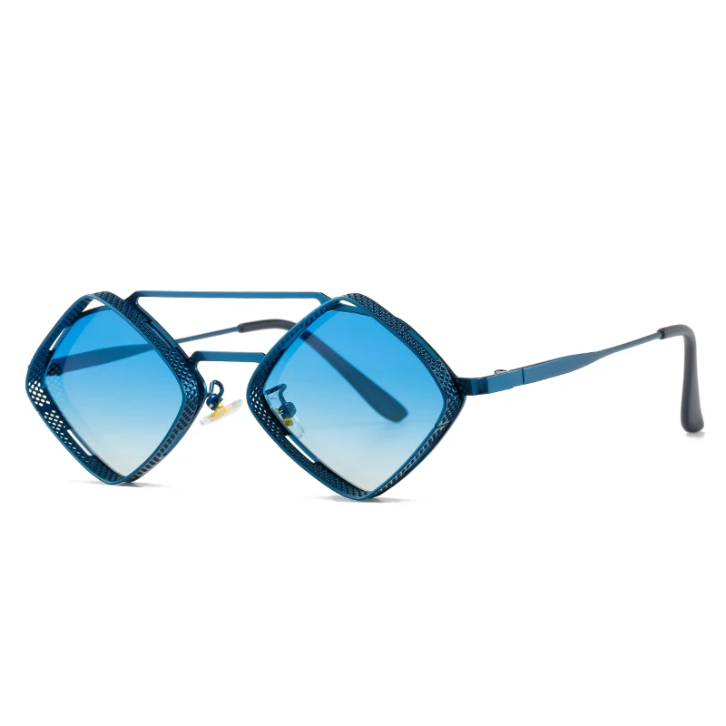 2022 Dropshipping Futuristic 90s 80s Metal Eyewear Women Shades Men Retro Sun Glasses Kabir Singh Punk Steampunk Sunglasses