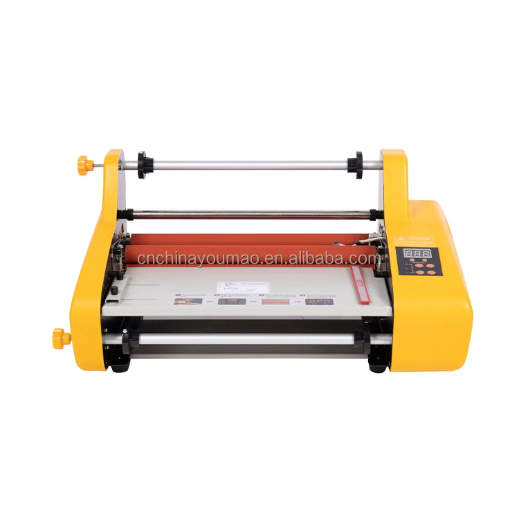 High Precision Office FM3510 Hot Cold Roll Laminator Small Hot Roll Laminating Machine For Personal usage