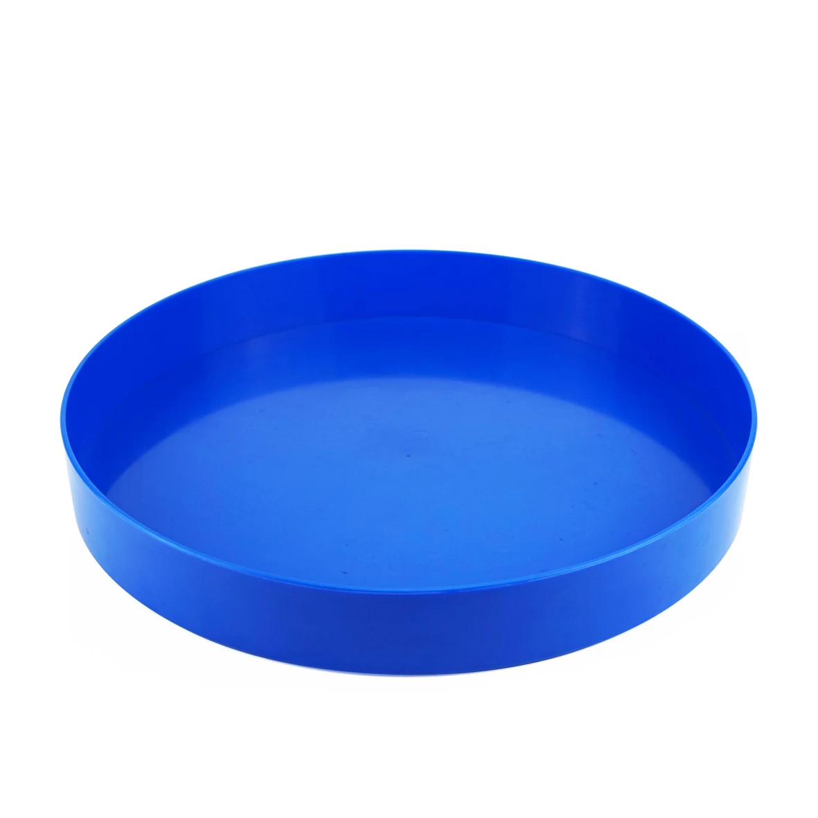 
14 inches round Tray with Non-Slip Surface,Heavyweight Plastic Round Catering Tray with High Edge 