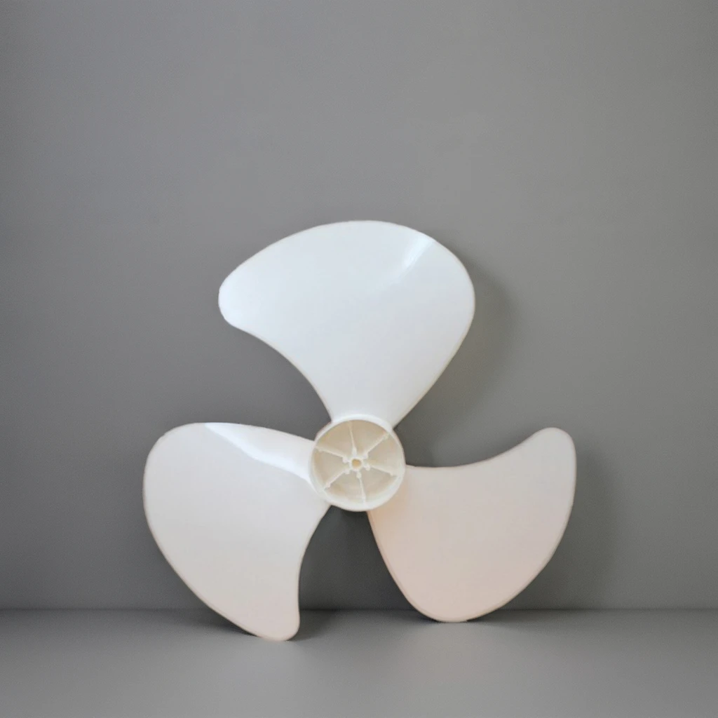 Durable White ABS Plastic Electric Motor Cooling Fan Blades Replacement For Household Stand Fan