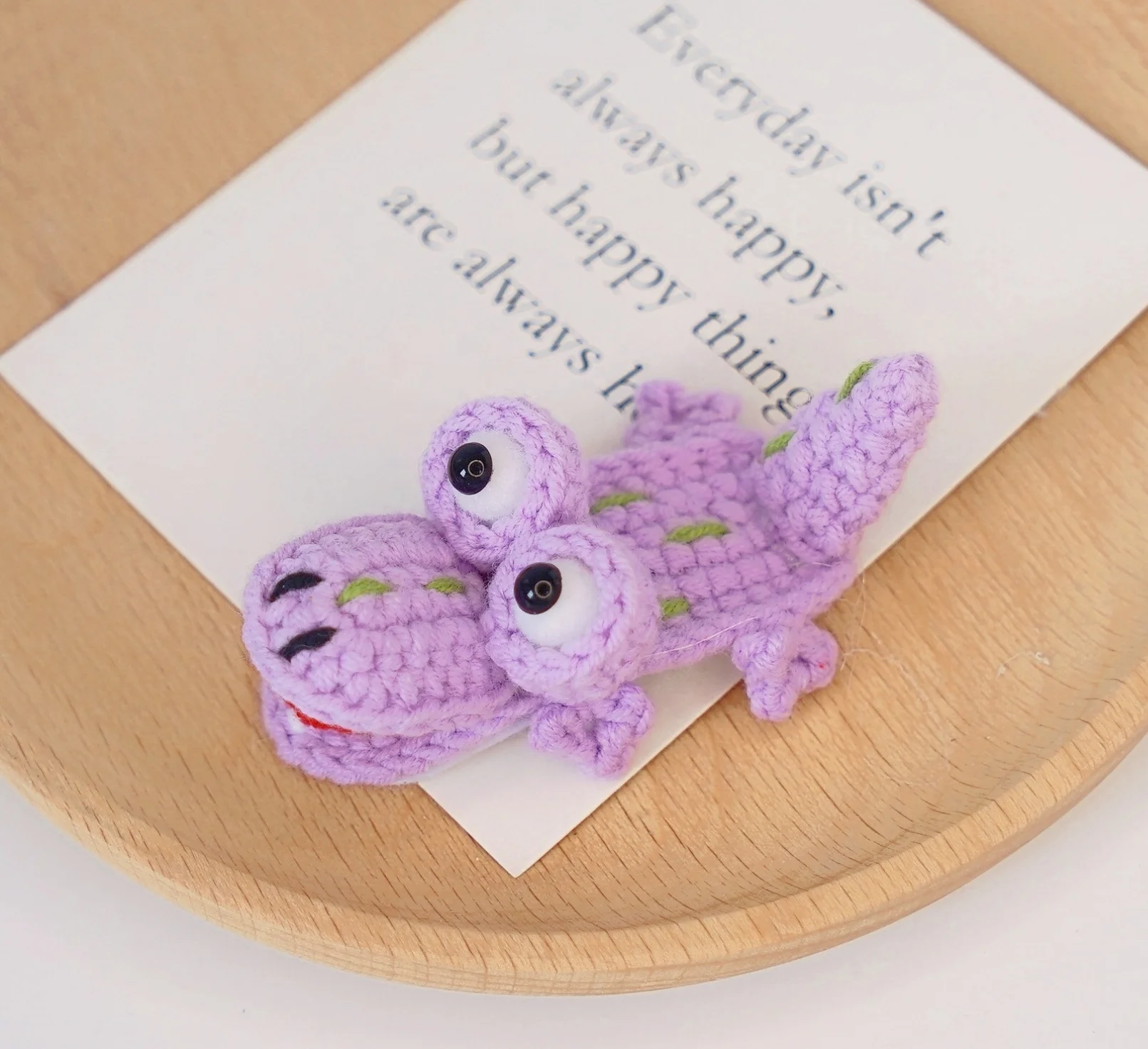 Colorful Wool Crochet Cartoon Crocodile Hair Clips Cute Baby Girls Kids Hair Accessories Headwear Knit Hairpins for Girls