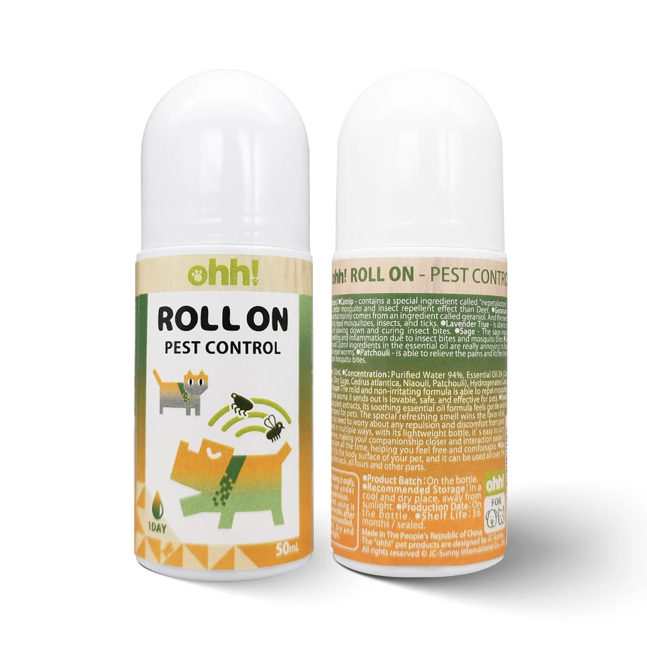 
Ohh Roll on pet products supply organic natural pest Control 