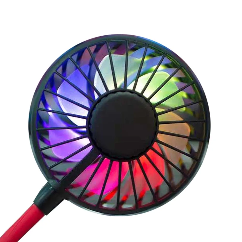 Portable Neck Fan Hand Free Personal Mini USB Neck Hang Fan 360 Degree Rotation Personal Cooling Fan
